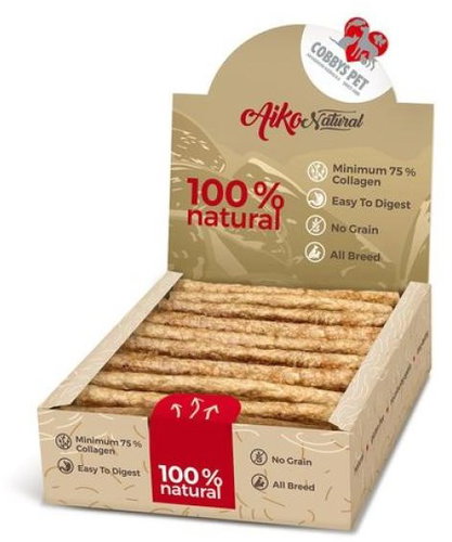 COBBYS PET Aiko Natural Stix bar with collagen and beef tripe 21 cm - Dog Treats - Main image