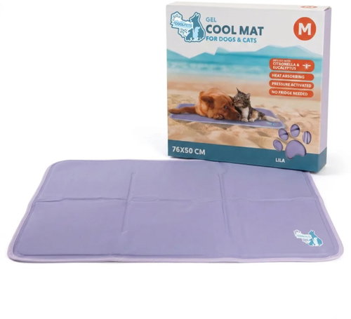 CoolPets Gel Cooling Mat Lila M 50 × 76cm - Dog Cooling Pad - Main image