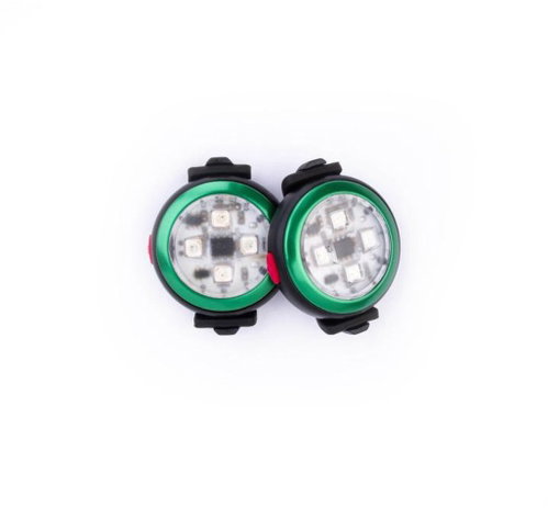 CURLI Luumi LED safety collar light, rechargeable, green - Collar Light - Main image