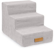 Dogeste Dog / cat stairs 3 steps, grey corduroy - Steps for Dogs