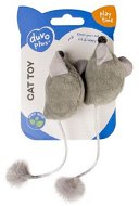DUVO+ Hračka pro kočky s catnipem myši s dlouhým ocasem 2 ks 16,5 × 5 × 4 cm - Cat Toy