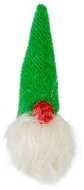 DUVO+ Vianočná hračka pre mačky zelený škriatok s praskavým zvukom 5 × 5,5 × 18 cm - Hračka pre mačky