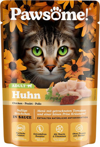 Pawsome! Adult s kuřecím masem 85 g - Kapsička pro kočky - Hlavní obrázek