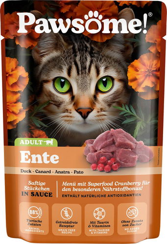 Pawsome! Adult s kachním masem 85 g - Kapsička pro kočky - Hlavní obrázek