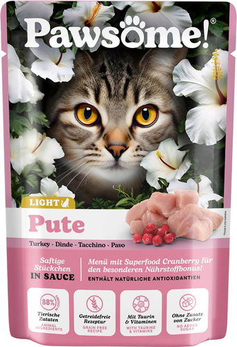 Pawsome! Adult light s krůtím masem 85 g - Kapsička pro kočky - Hlavní obrázek