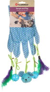 Flamingo Marion gloves blue - Interactive Cat Toy