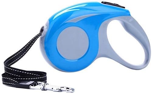 Verk 19430 Self-retracting leash 5 m 15 kg blue-grey - Leash - Main image