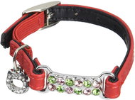 Japan Premium Safe collar "Diamond Pendants" red, size SSS - Cat Collar