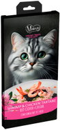 Mavsy Cat Creamy Superfood lízací pyré Tatarák Kuře s krevetami, jetelem a kaviárem 5 × 15 g - Kapsička pro kočky