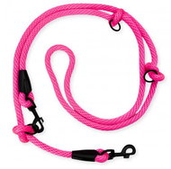 PafDog přepínací nastavitelné vodítko 12 mm, 3 m, růžové - Leash