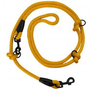 PafDog přepínací nastavitelné vodítko 14 mm, 5 m, žluté - Leash