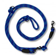 PafDog přepínací nastavitelné vodítko 10 mm, 5 m, modré žíhané - Vodítko