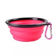 Surtep Silikonová skládací miska 500 ml, barva růžová - Dog Bowl