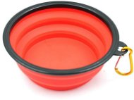Surtep Silikonová skládací miska 350 ml, barva červená - Dog Bowl
