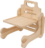 Japan Premium Natural Pine Wood Table - Pet Bowl Placemat