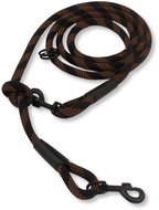 PafDog switchable extra strong adjustable leash 14 mm, 1,5 m, black-brown - Leash