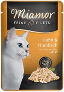 Finnern Miamor Feine Filets Chicken and tuna in jelly, pouch 10 × 100 g - Cat Food Pouch
