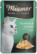 Finnern Miamor Feine Filets Tuna and vegetables in jelly, pouch 10 × 100 g - Cat Food Pouch