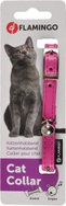 Flamingo Monte Carlo Obojek s rolničkou pro kočky růžový - Cat Collar