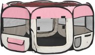 Shumee Foldable Nylon Playpen with Bag, Pink - Dog Playpen
