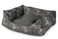 DUVO+ Soft dog bed with extra pattern 110 × 85 × 22 cm black - Pet Bed