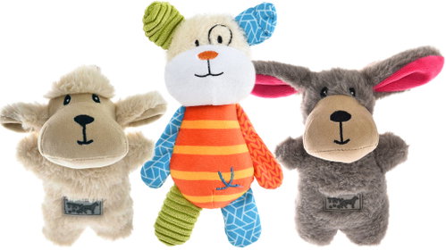 PetProducts Set of three plush toys for dogs - Dog Toy - Main image