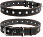 Dog Collar Petproducts Adjustable black leather collar up to 60 cm - Obojek pro psy