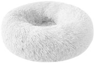 Petproducts Bílý fluffy pelíšek 76 × 76 × 14 cm - Pelíšek