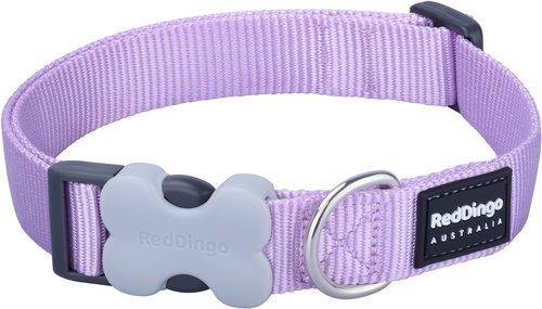 Red Dingo collar 20 mm × 30-47 cm - pastel purple - Dog Collar - Main image