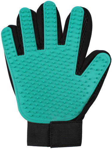 Merco Pet Glove combing gloves - set of 4, green - Deshedding Glove - Main image