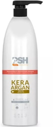 PSH KeraArgan Moisturising and Regenerating Shampoo for Damaged or Dry Coats 1000ml - Dog Shampoo - Main image