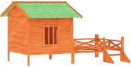 SHUMEE Psí bouda hnědá 159 × 120 × 88,5 cm masivní borové dřevo - Bouda pro psa