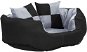 SHUMEE Oboustranný omyvatelný pelíšek pro psy šedý a černý 65 × 50 × 20 cm - Bed