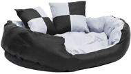 SHUMEE Oboustranný omyvatelný pelíšek pro psy šedý a černý 85 × 70 × 20 cm - Bed