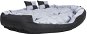 SHUMEE Oboustranný omyvatelný pelíšek pro psy šedo-černý 150 × 120 × 25 cm - Bed