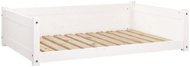 SHUMEE Pelíšek pro psy bílý 105,5 × 75,5 × 28 cm borovice bílá - Bed