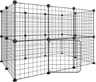 Shumee Ohrádka s dvířky, 20 panelů, černá, 35 × 35 cm, ocel - Pen for Rodents