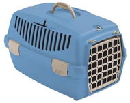 Stefanplast Gulliver 1 - 48 × 32 × 31 cm modrá, plastová dvířka - Přepravka pro psa