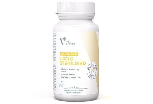 VET EXPERT Uro&sterilised 30 capsules, Twist Off - Food Supplement for Dogs - Main image