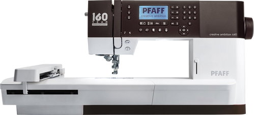 Pfaff Creative Ambition 640 + embroidery unit, bonus foot set - Sewing Machine - Main image