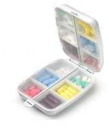 PLASTIC FORTE Dávkovač léků dvoudílný 10 × 14 × 2 cm - Dávkovač léků