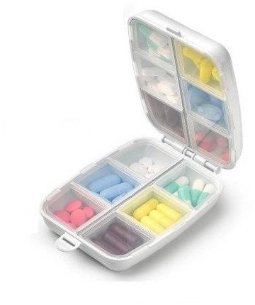 PLASTIC FORTE two-piece 10 × 14 × 2 cm - Pill Dispenser - Main image