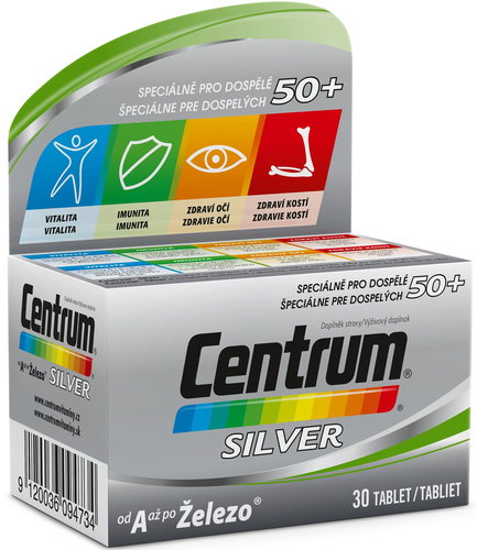 CENTRUM SILVER 30 Tablets - Multivitamin - Main image