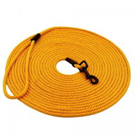 PafDog Ultralight tracking leash 10m/6mm with hand loop - yellow - Leash