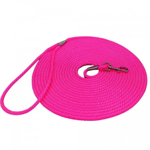 PafDog Ultralight tracking leash 15m/6mm with hand loop - pink - Leash - Main image