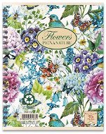 PIGNA Nature Flowers A4 Ringbuch, liniert, Motiv-Mix - Notizblock