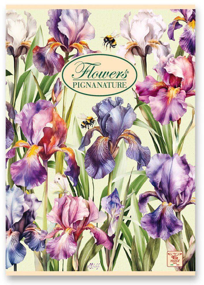 PIGNA Nature Flowers A5, varrott, sima, véletlenszerű minta