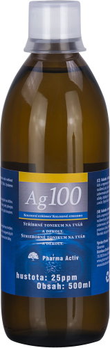 Colloidal Silver Ag100 25ppm 500ml - Colloidal Silver - Main image