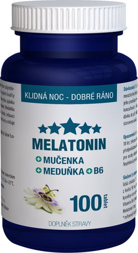 Melatonin Passion Fruit Lemongrass B6 100 Tablets Clinical - Melatonin - Main image