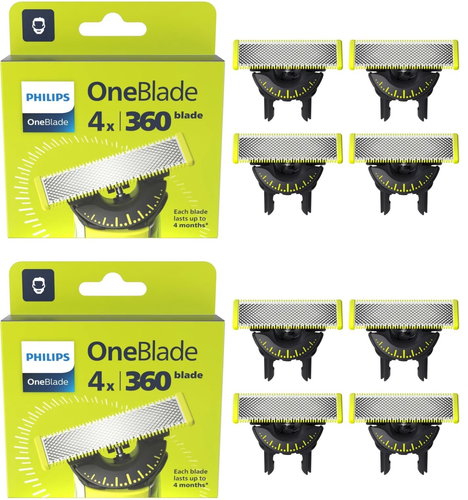 Philips OneBlade QP440/50 360 8 pcs - Replacement Blade Refill - Main image